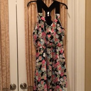 Xhilaration large black and multicolor dress